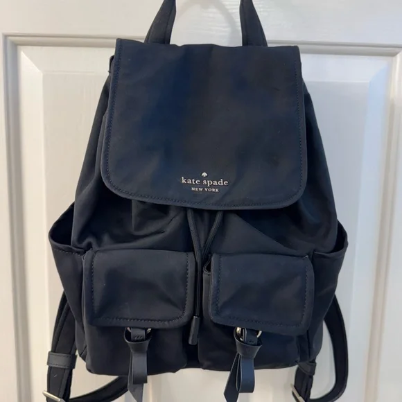 kate spade | Bags | Kate Spade Midnight Black Backpack 